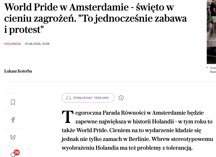 World Pride w Amsterdamie